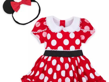 Disney Store- Minnie Mouse Costume Bodysuit for Baby â€“ Red Fashion