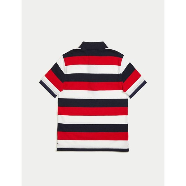 Tommy Hilfiger- TH KIDS BLOCK STRIPE POLO For Discount