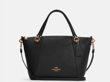 Coach- Kacey Satchel - Gold Black For Cheap