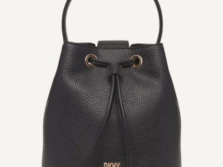 DKNY- Inessa Bucket Bag (Black Gold) Cheap