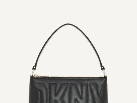 DKNY- Elsa Demi Crossbody (Black Gold) For Discount