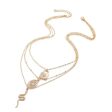 Zaful- Snake Lock Charm Layered Necklace - Golden Supply