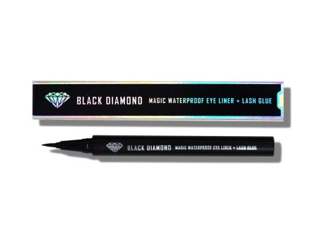 Black Diamond Magic Waterproof Eye Liner + Lash Glue For Discount