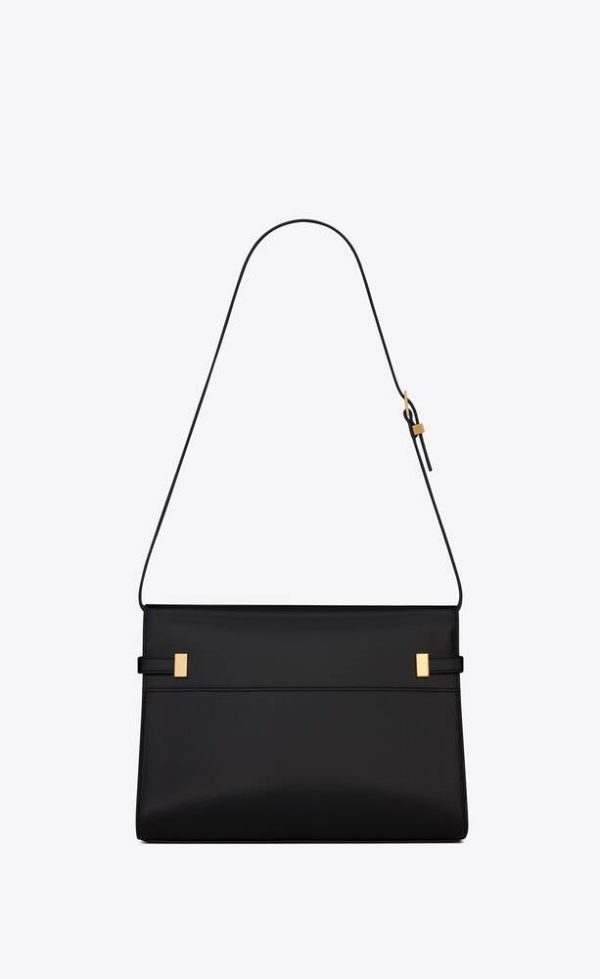 Yves Saint Laurent- MANHATTAN SHOULDER BAG IN BOX SAINT LAURENT LEATHER Hot on Sale