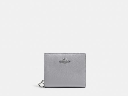 Coach- Snap Wallet (Silver Granite) For Sale