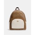 Coach- Im Khaki Chalk Large Court Backpack In Signature Canvas Online