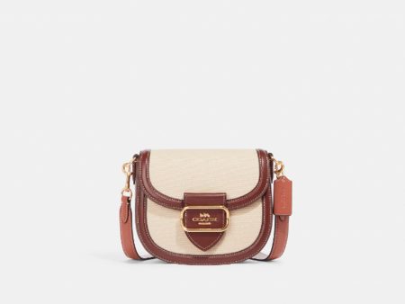 Coach- Morgan Saddle Bag (Gold Natural Multi) For Sale