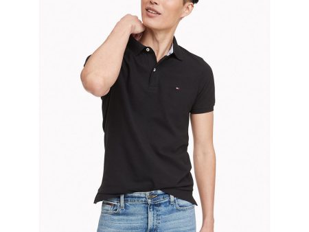 Tommy Hilfiger- Slim Fit Essential Solid Stretch Polo Hot on Sale