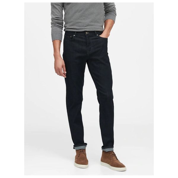 Banana Republic- Rinse Dark Wash Slim LUXE Traveler Jean Online