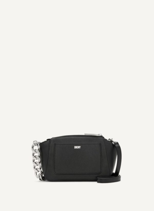 DKNY-  Mini Dome Crossbody  - Black on Sale