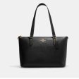 Coach- Gallery Tote - Gold Black For Sale