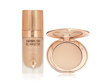 CHARLOTTE TILBURY- FLAWLESS, PORELESS SKIN SECRETS MAGICAL SAVINGS, AIRBRUSH FLAWLESS FINISH - 3 TAN Online Hot Sale