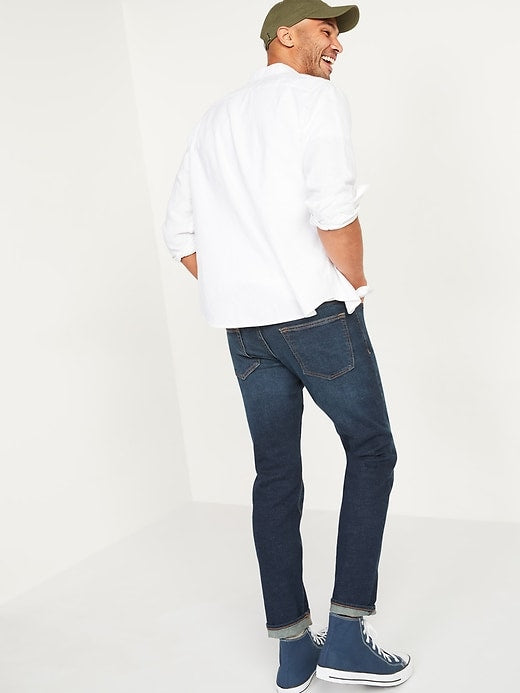 Old Navy- Slim Built-In-Flex Jeans For Men (Dark Wash) on Sale