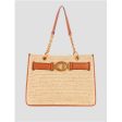 Guess- Aviana Straw Tote (New Brown) Hot on Sale