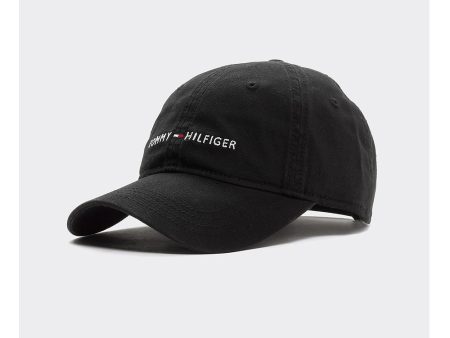 Tommy Hilfiger- Black Hilfiger Cap For Discount