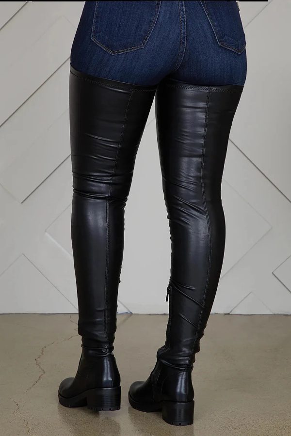 BUSY GIRL Thigh High Boots Cheap