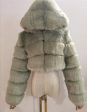 Bomblook Winter High Quality Cropped Hoodie Faux Fur Jacket Fashion