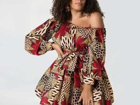 African Summer Dresses - One Shoulder - Multiple Colors For Discount